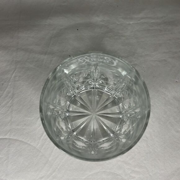 Crown Royal Crystal Glass 10 Oz Bar Cocktail Rock 3 In Round 3 1/2 In Tall Set 2 - Picture 5 of 6